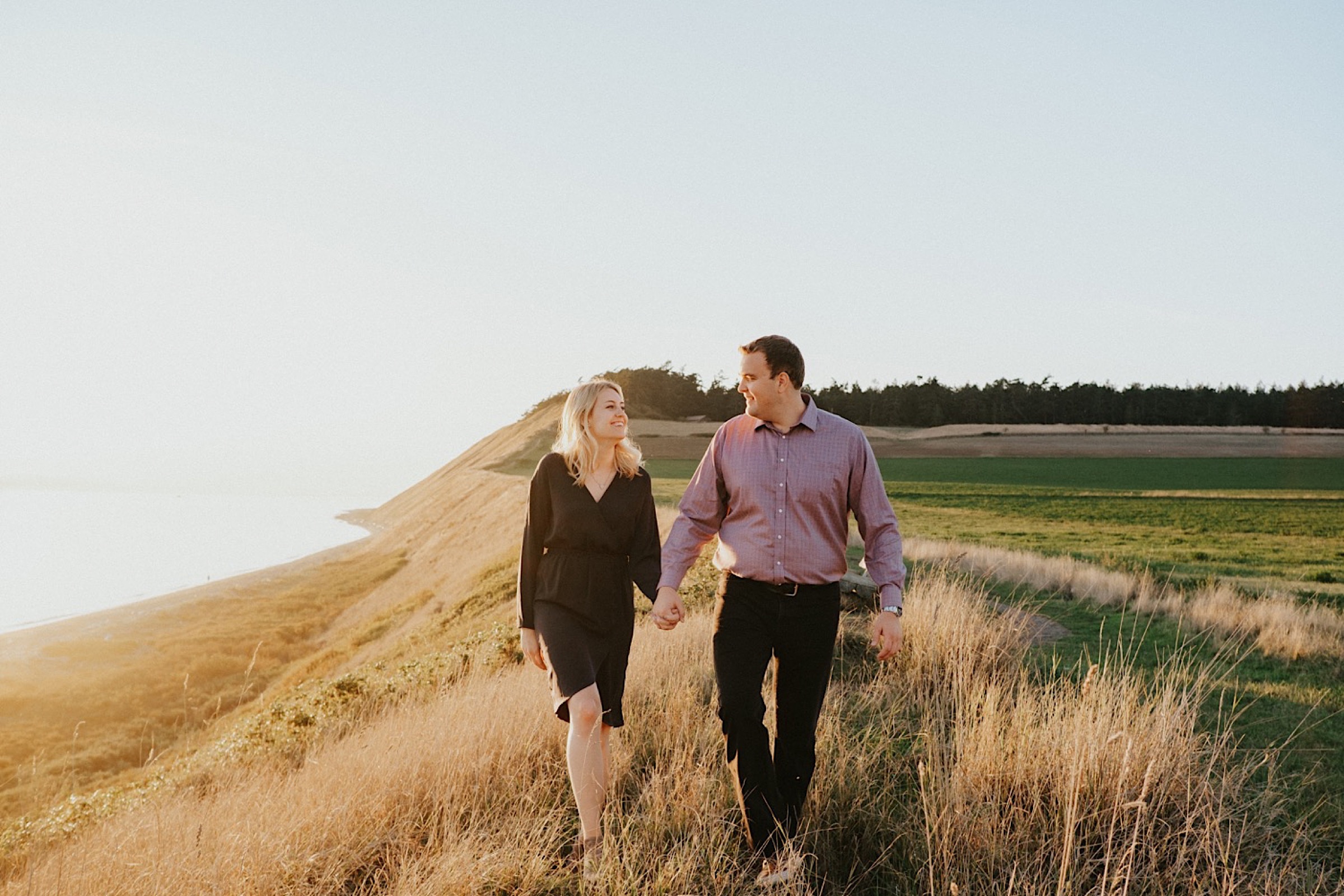 Engagement Session at Ebeys Landing Whidbey Island by Sarah Anne Photographye