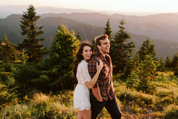 Mountain Top Lookout Couples Session
